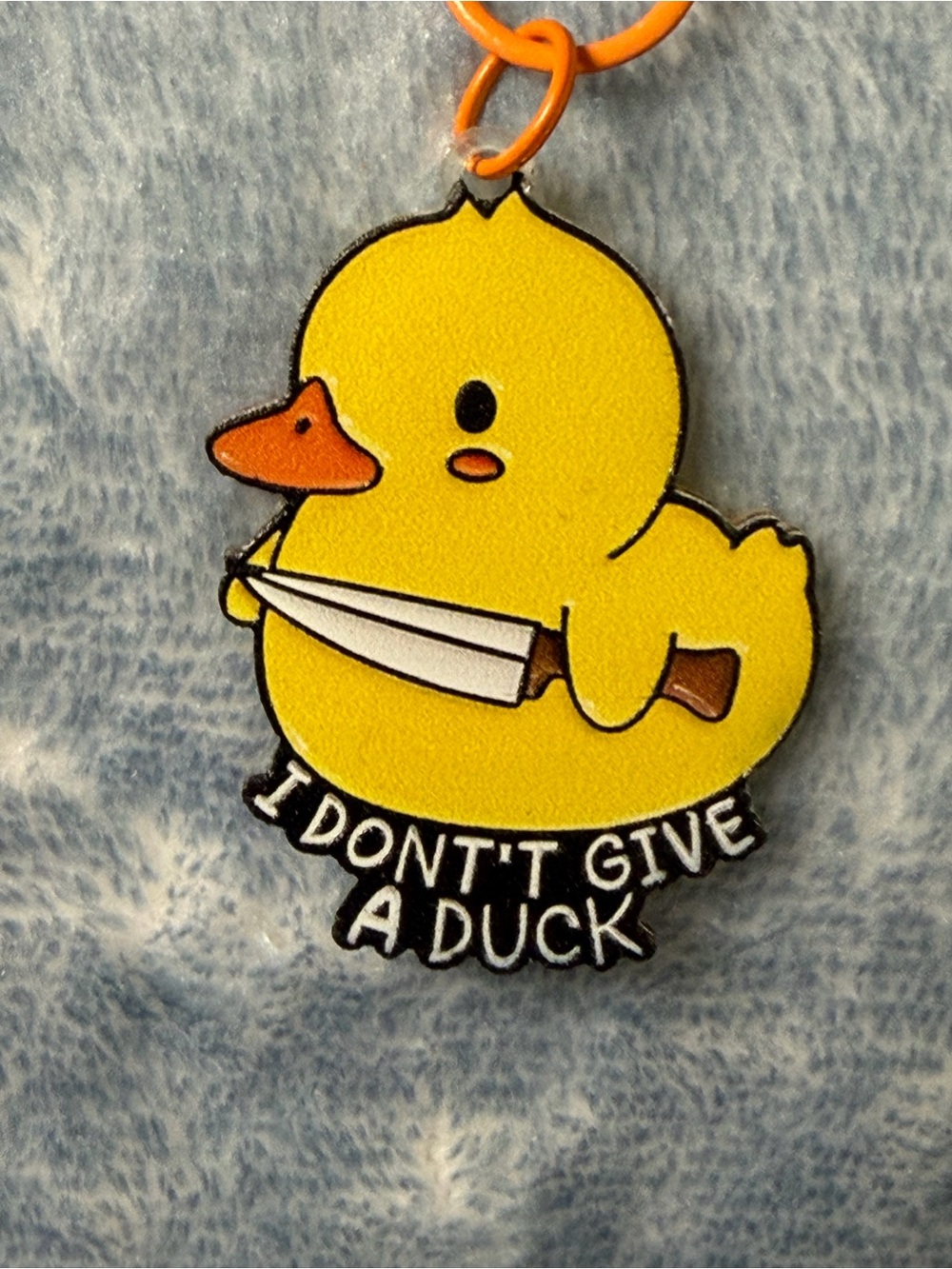 I don’t give a duck Ducky Backpack Charm NWT